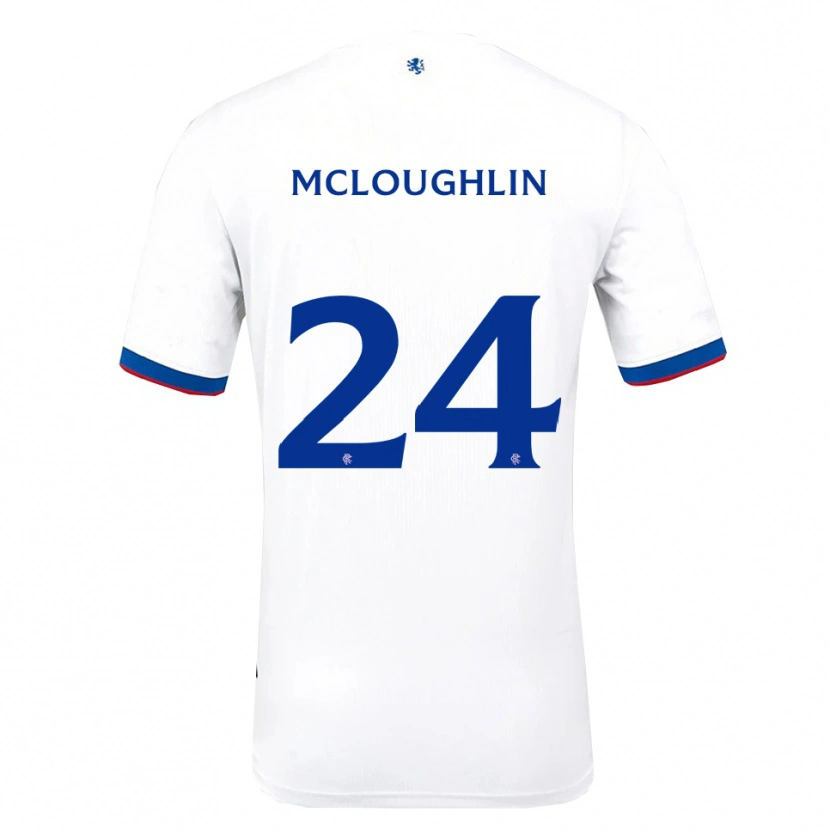 Danxen Damen Olivia Mcloughlin #24 Weiß Rot Blau Auswärtstrikot Trikot 2025/26 T-Shirt Österreich