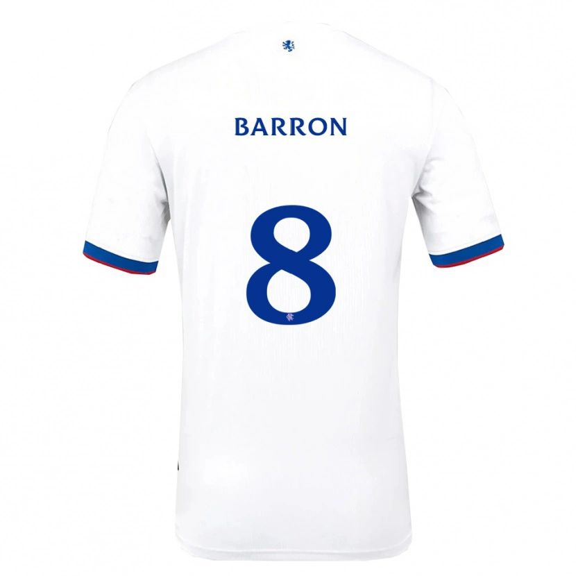 Danxen Damen Connor Barron #8 Weiß Rot Blau Auswärtstrikot Trikot 2025/26 T-Shirt Österreich