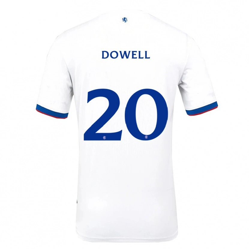 Danxen Damen Kieran Dowell #20 Weiß Rot Blau Auswärtstrikot Trikot 2025/26 T-Shirt Österreich