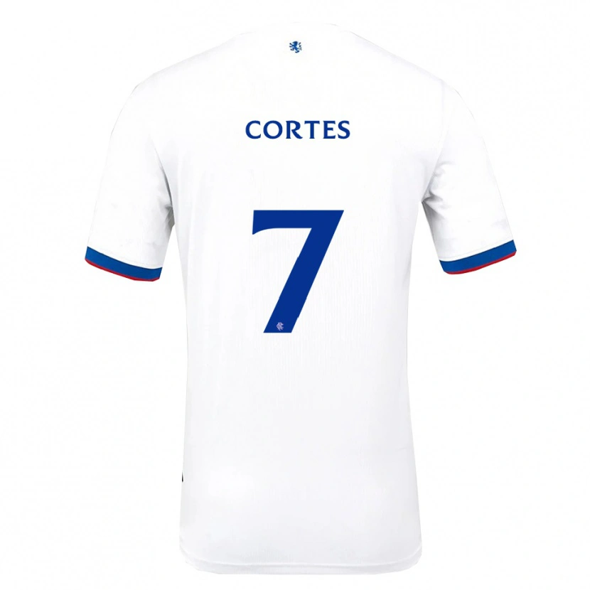 Danxen Damen Óscar Cortés #7 Weiß Rot Blau Auswärtstrikot Trikot 2025/26 T-Shirt Österreich
