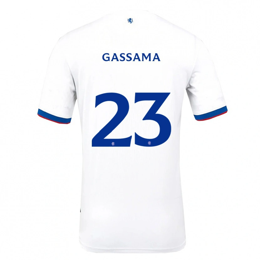 Danxen Damen Djeidi Gassama #23 Weiß Rot Blau Auswärtstrikot Trikot 2025/26 T-Shirt Österreich