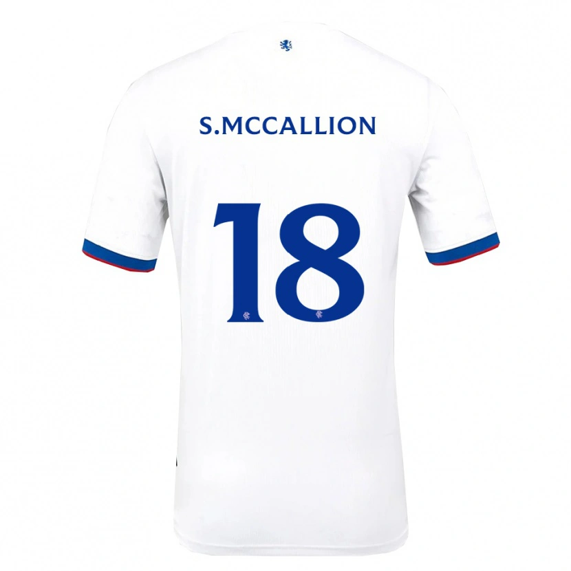 Danxen Damen Stuart Mccallion #18 Weiß Rot Blau Auswärtstrikot Trikot 2025/26 T-Shirt Österreich