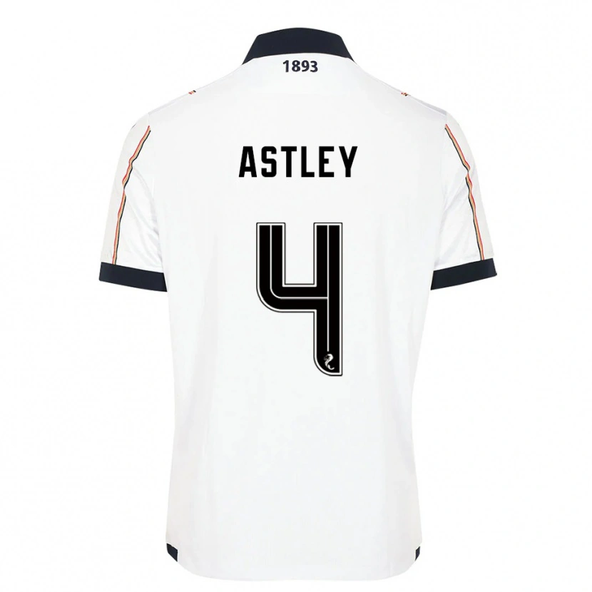 Danxen Damen Ryan Astley #4 Weiß Marine Rot Auswärtstrikot Trikot 2025/26 T-Shirt Österreich