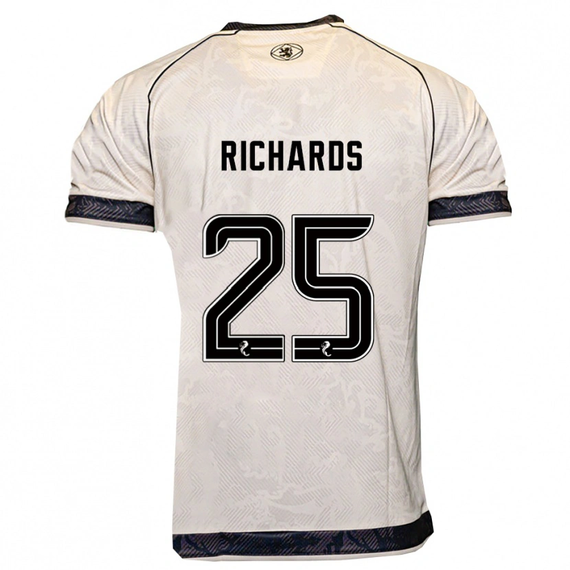 Danxen Damen Dave Richards #25 Weiß Schwarz Auswärtstrikot Trikot 2025/26 T-Shirt Österreich