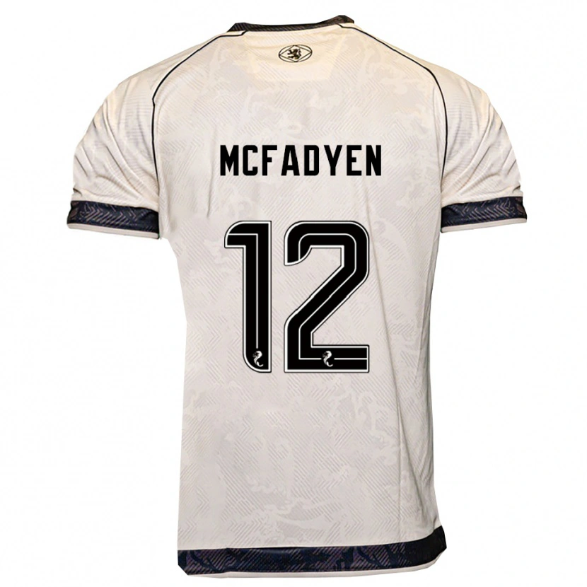 Danxen Damen Stacey Mcfadyen #12 Weiß Schwarz Auswärtstrikot Trikot 2025/26 T-Shirt Österreich
