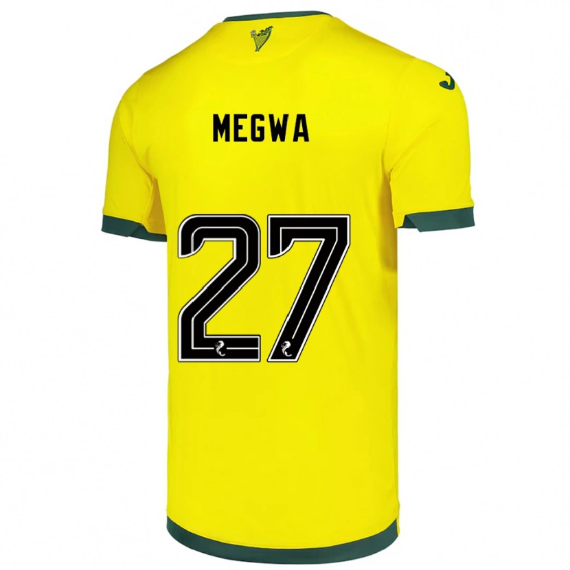 Danxen Damen Kanayo Megwa #27 Gelb Grün Auswärtstrikot Trikot 2025/26 T-Shirt Österreich