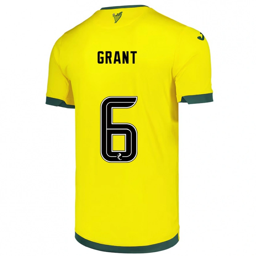 Danxen Damen Ciara Grant #6 Gelb Grün Auswärtstrikot Trikot 2025/26 T-Shirt Österreich