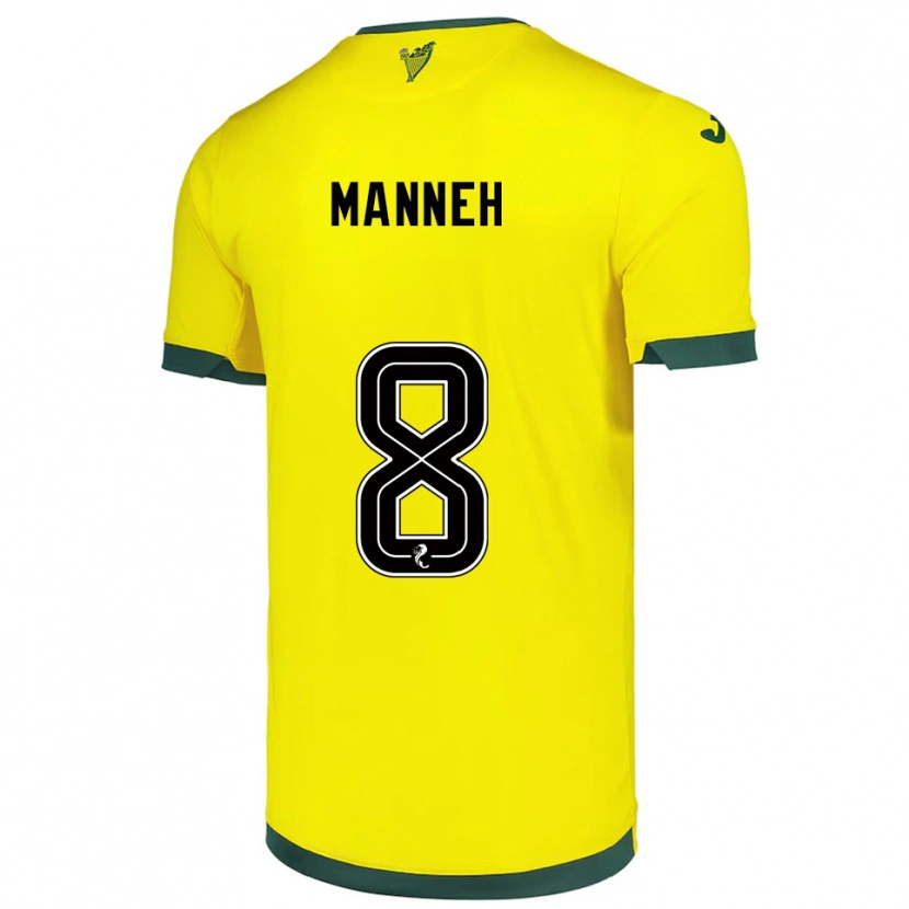 Danxen Damen Alasana Manneh #8 Gelb Grün Auswärtstrikot Trikot 2025/26 T-Shirt Österreich