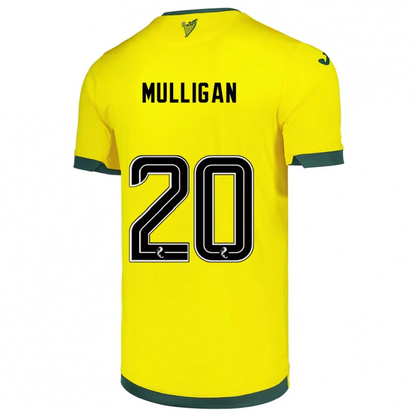 Danxen Damen Josh Mulligan #20 Gelb Grün Auswärtstrikot Trikot 2025/26 T-Shirt Österreich