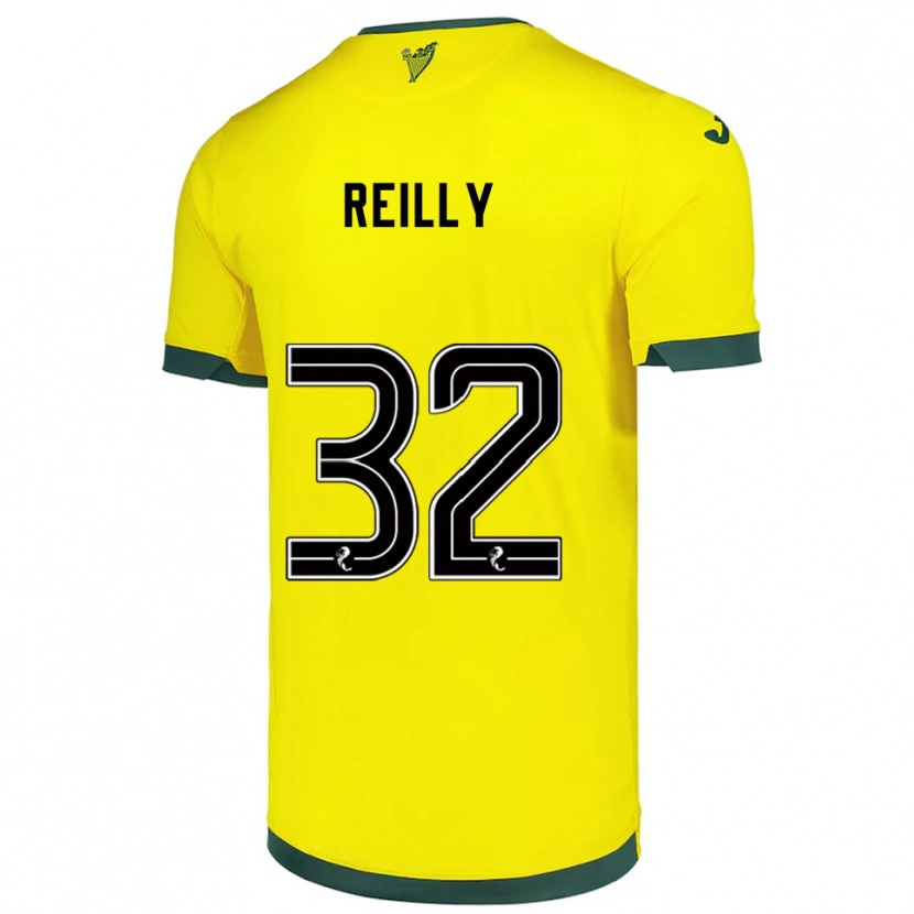 Danxen Damen Kirsten Reilly #32 Gelb Grün Auswärtstrikot Trikot 2025/26 T-Shirt Österreich