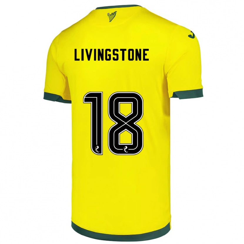 Danxen Damen Rosie Livingstone #18 Gelb Grün Auswärtstrikot Trikot 2025/26 T-Shirt Österreich