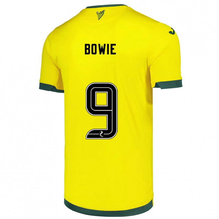 Danxen Damen Kieron Bowie #9 Gelb Grün Auswärtstrikot Trikot 2025/26 T-Shirt Österreich