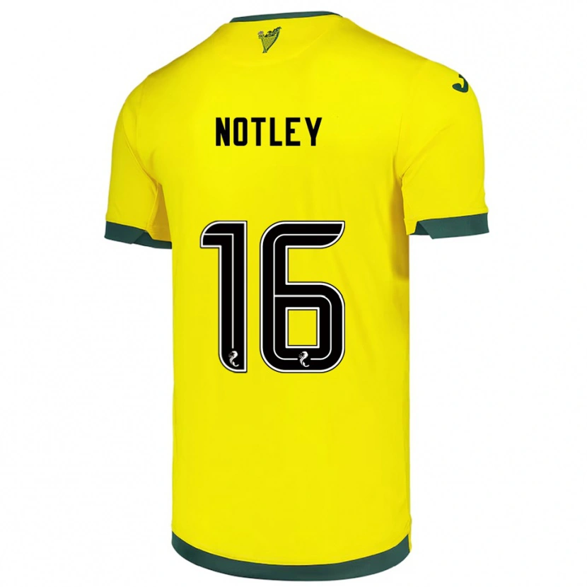 Danxen Damen Ellis Notley #16 Gelb Grün Auswärtstrikot Trikot 2025/26 T-Shirt Österreich