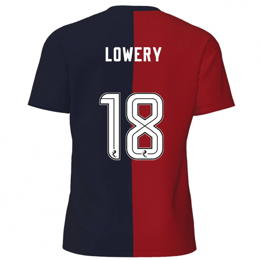 Danxen Damen Tom Lowery #18 Rot Marine Auswärtstrikot Trikot 2025/26 T-Shirt Österreich