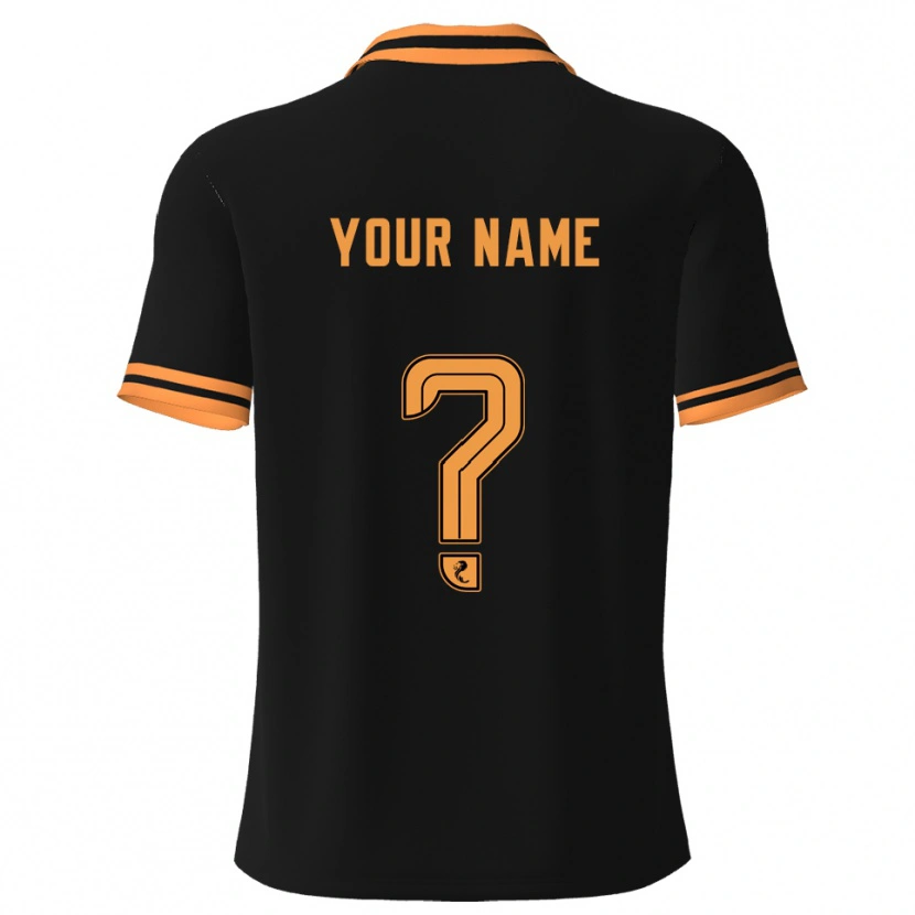 Danxen Damen Ihren Namen #0 Schwarz Gelb Auswärtstrikot Trikot 2025/26 T-Shirt Österreich