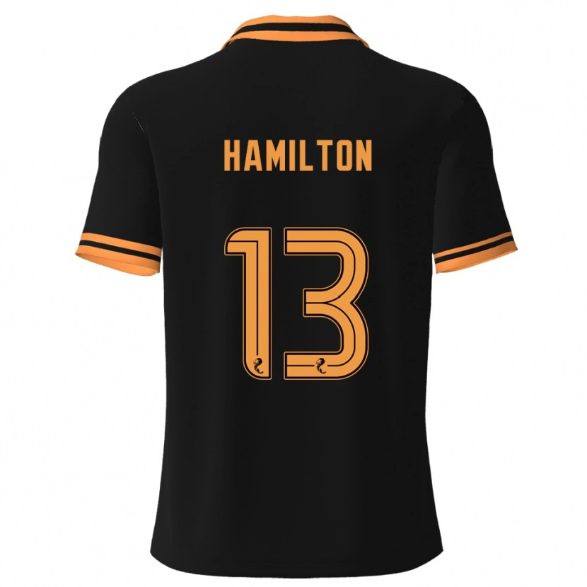 Danxen Damen Jack Hamilton #13 Schwarz Gelb Auswärtstrikot Trikot 2025/26 T-Shirt Österreich