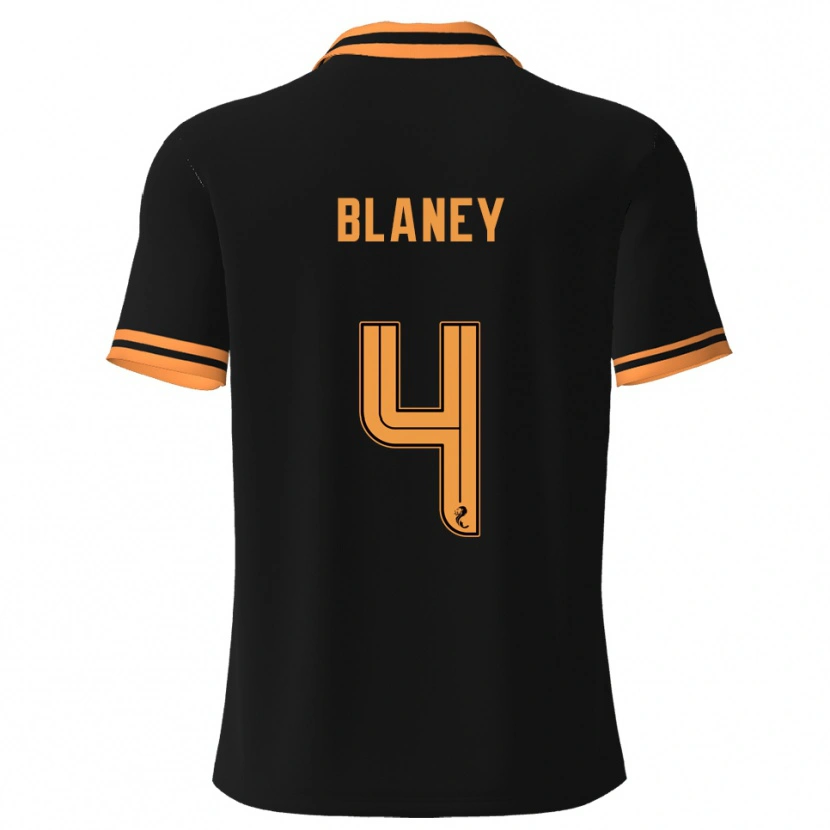 Danxen Damen Shane Blaney #4 Schwarz Gelb Auswärtstrikot Trikot 2025/26 T-Shirt Österreich