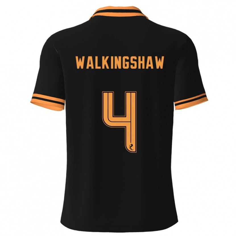 Danxen Damen Rachel Walkingshaw #4 Schwarz Gelb Auswärtstrikot Trikot 2025/26 T-Shirt Österreich