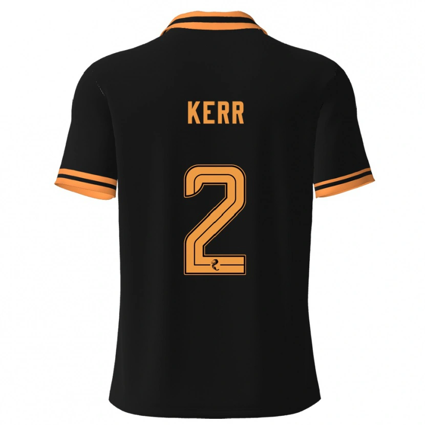 Danxen Damen Cammy Kerr #2 Schwarz Gelb Auswärtstrikot Trikot 2025/26 T-Shirt Österreich