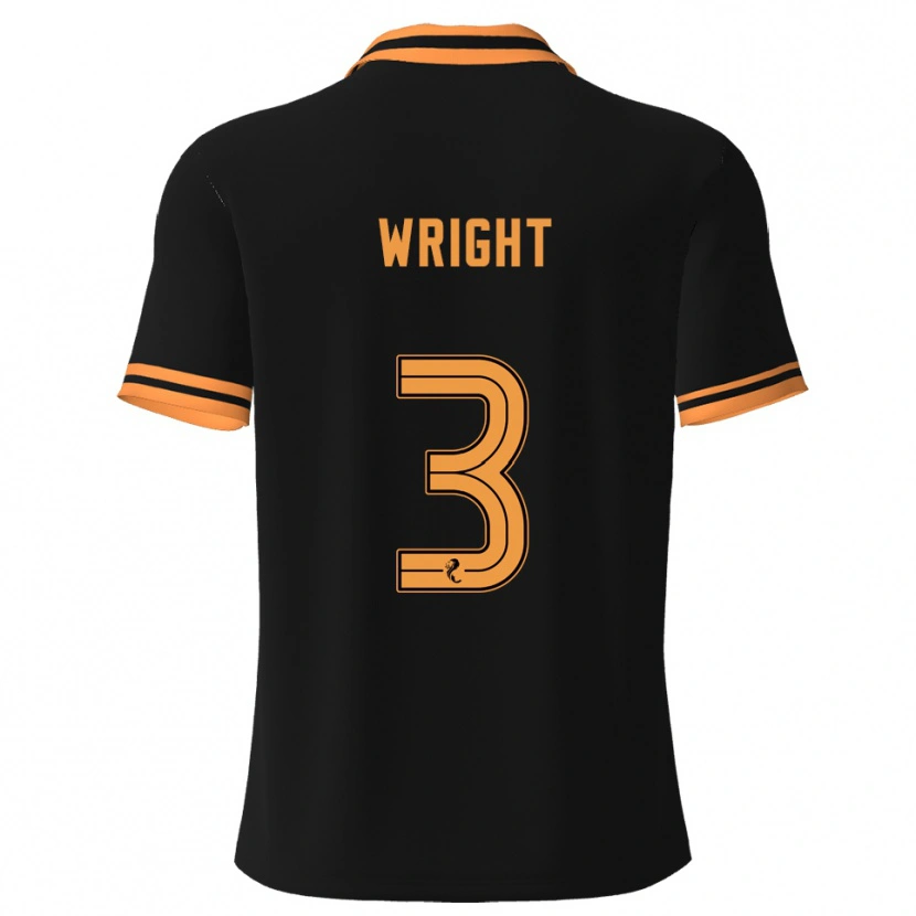 Danxen Damen Duncan Wright #3 Schwarz Gelb Auswärtstrikot Trikot 2025/26 T-Shirt Österreich