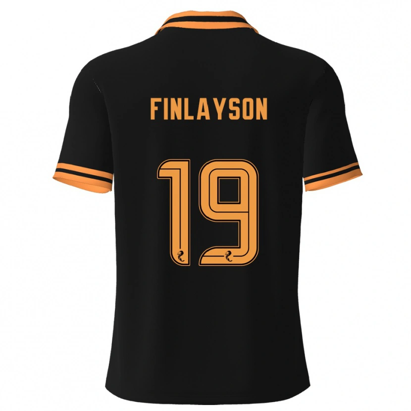 Danxen Damen Danny Finlayson #19 Schwarz Gelb Auswärtstrikot Trikot 2025/26 T-Shirt Österreich