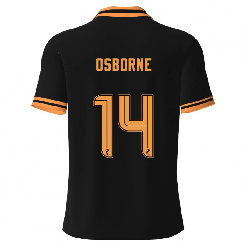 Danxen Damen Ellie Osborne #14 Schwarz Gelb Auswärtstrikot Trikot 2025/26 T-Shirt Österreich
