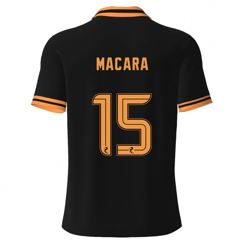 Danxen Damen Elise Macara #15 Schwarz Gelb Auswärtstrikot Trikot 2025/26 T-Shirt Österreich