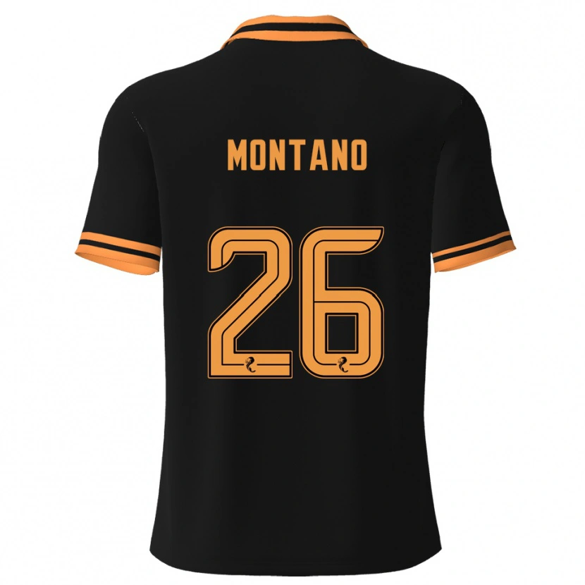 Danxen Damen Cristian Montano #26 Schwarz Gelb Auswärtstrikot Trikot 2025/26 T-Shirt Österreich