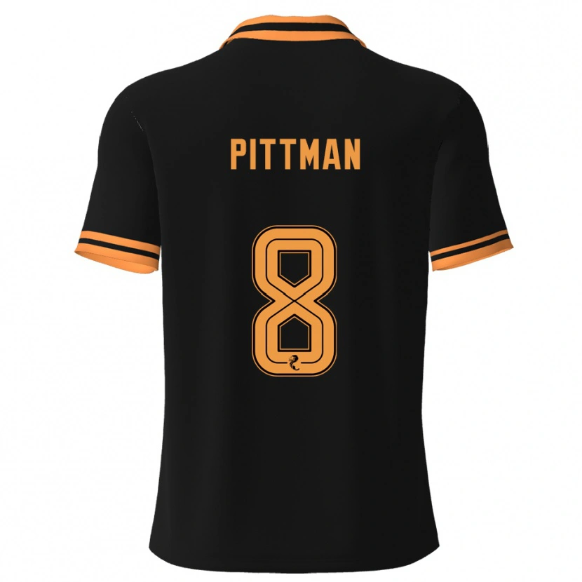 Danxen Damen Scott Pittman #8 Schwarz Gelb Auswärtstrikot Trikot 2025/26 T-Shirt Österreich