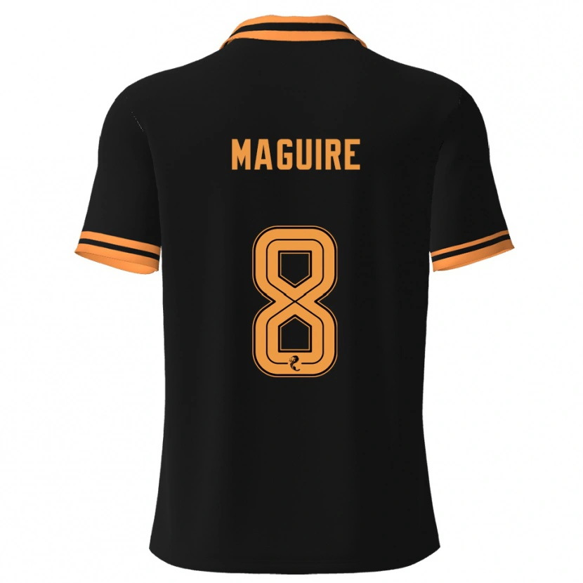 Danxen Damen Ciaran Maguire #8 Schwarz Gelb Auswärtstrikot Trikot 2025/26 T-Shirt Österreich
