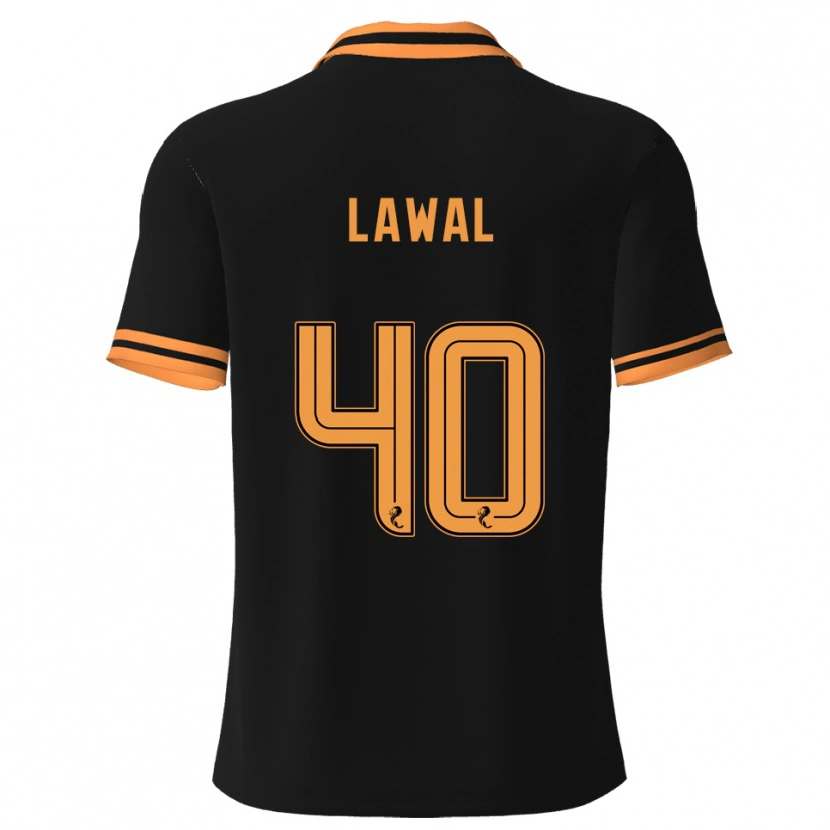 Danxen Damen Samson Lawal #40 Schwarz Gelb Auswärtstrikot Trikot 2025/26 T-Shirt Österreich