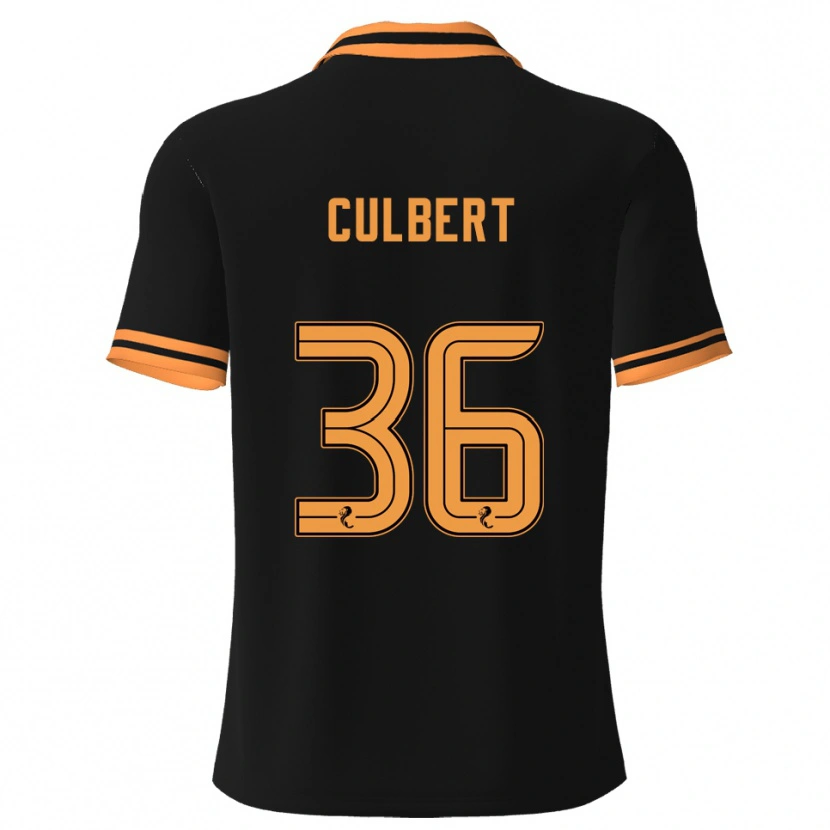 Danxen Damen Sam Culbert #36 Schwarz Gelb Auswärtstrikot Trikot 2025/26 T-Shirt Österreich