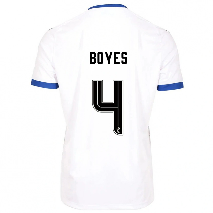 Danxen Damen Morgan Boyes #4 Weiß Blau Auswärtstrikot Trikot 2025/26 T-Shirt Österreich