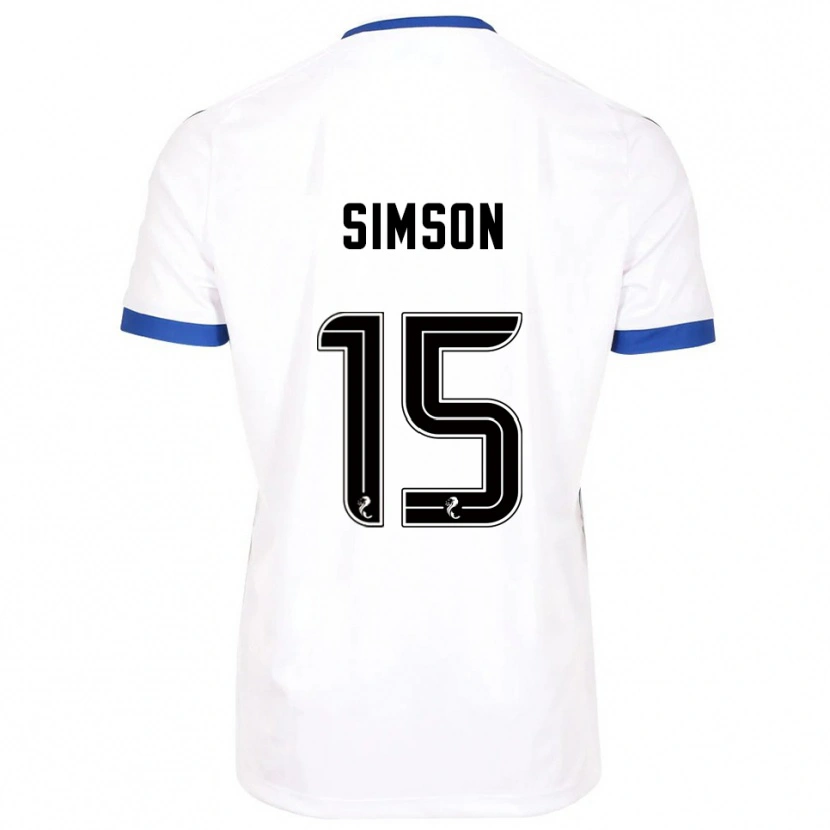 Danxen Damen Steffi Simson #15 Weiß Blau Auswärtstrikot Trikot 2025/26 T-Shirt Österreich