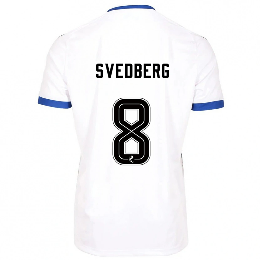 Danxen Damen Jonathan Svedberg #8 Weiß Blau Auswärtstrikot Trikot 2025/26 T-Shirt Österreich