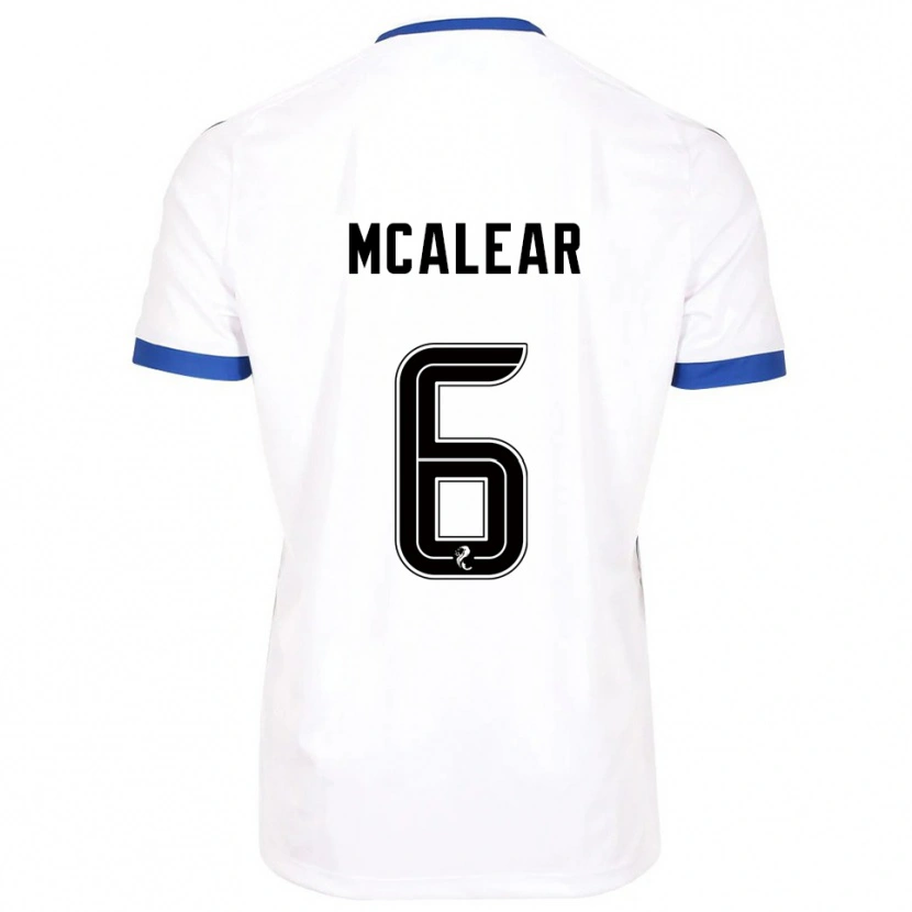 Danxen Damen Reece Mcalear #6 Weiß Blau Auswärtstrikot Trikot 2025/26 T-Shirt Österreich