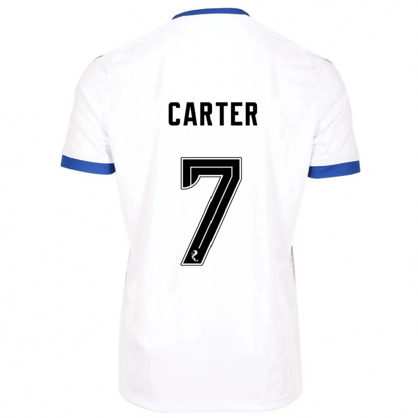 Danxen Damen Nicole Carter #7 Weiß Blau Auswärtstrikot Trikot 2025/26 T-Shirt Österreich