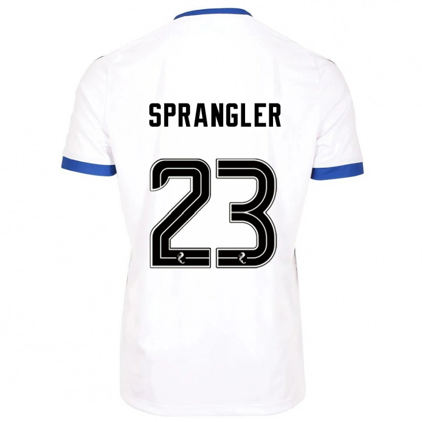 Danxen Damen Sven Sprangler #23 Weiß Blau Auswärtstrikot Trikot 2025/26 T-Shirt Österreich