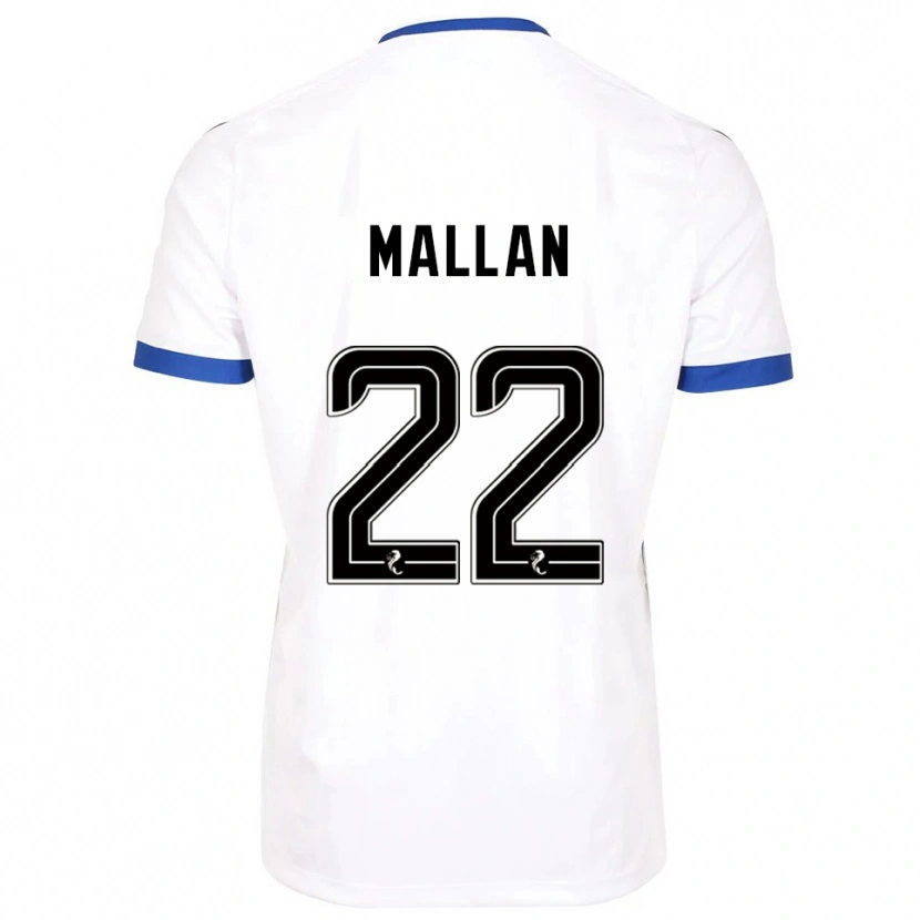 Danxen Damen Stevie Mallan #22 Weiß Blau Auswärtstrikot Trikot 2025/26 T-Shirt Österreich