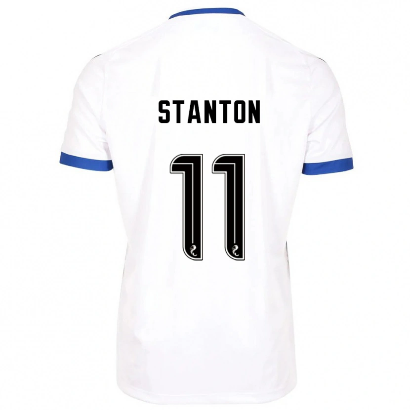 Danxen Damen Sam Stanton #11 Weiß Blau Auswärtstrikot Trikot 2025/26 T-Shirt Österreich
