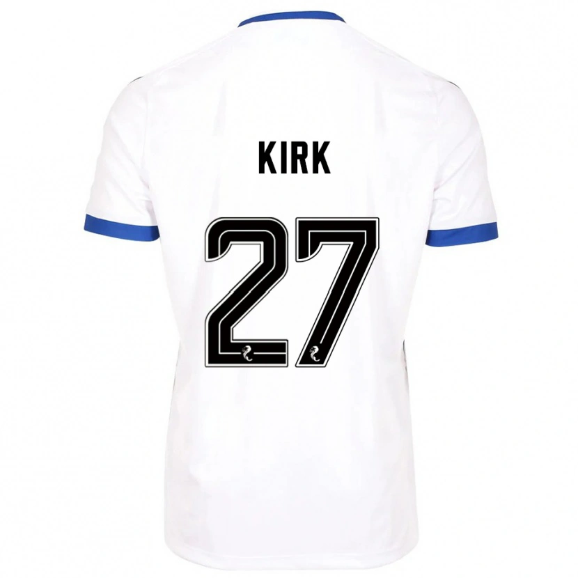 Danxen Damen Makenzie Kirk #27 Weiß Blau Auswärtstrikot Trikot 2025/26 T-Shirt Österreich