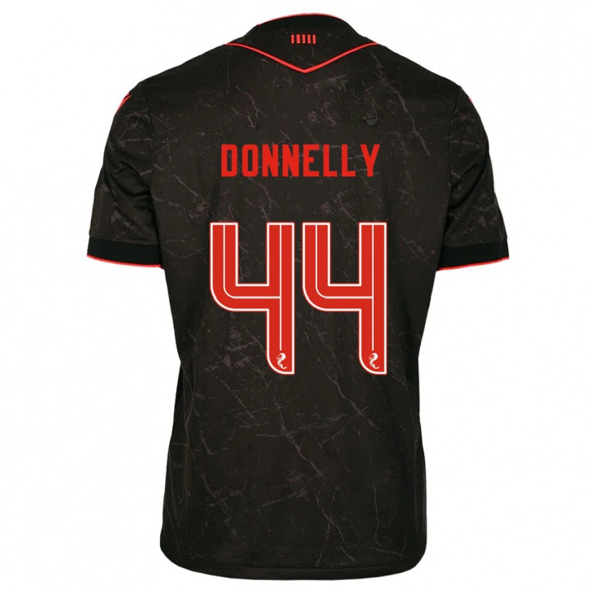 Danxen Damen Liam Donnelly #44 Schwarz Rot Auswärtstrikot Trikot 2025/26 T-Shirt Österreich