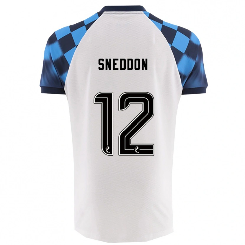 Danxen Damen Jamie Sneddon #12 Weiß Himmelblau Auswärtstrikot Trikot 2025/26 T-Shirt Österreich