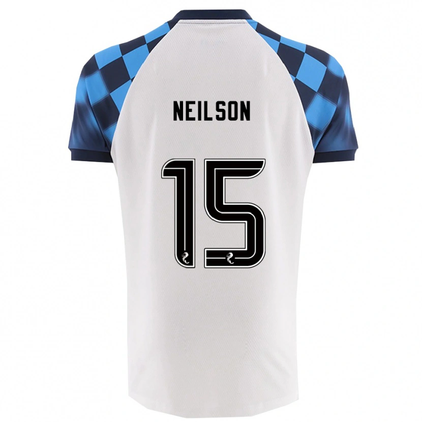 Danxen Damen Lewis Neilson #15 Weiß Himmelblau Auswärtstrikot Trikot 2025/26 T-Shirt Österreich