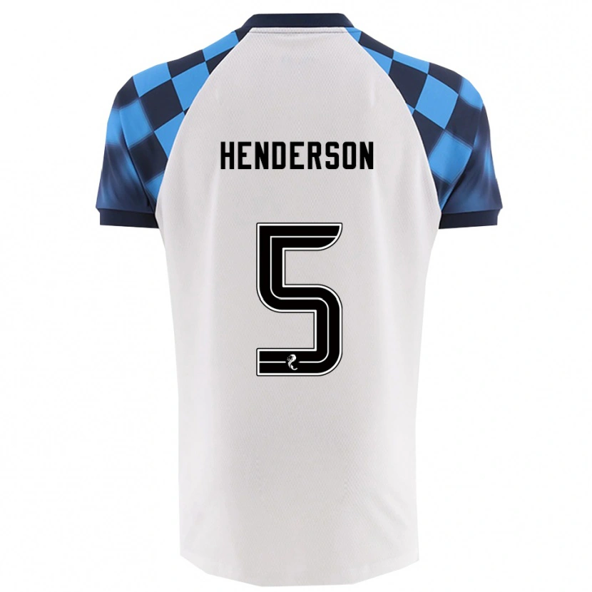 Danxen Damen Liam Henderson #5 Weiß Himmelblau Auswärtstrikot Trikot 2025/26 T-Shirt Österreich