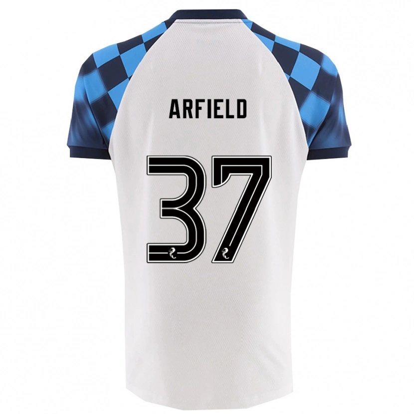 Danxen Damen Scott Arfield #37 Weiß Himmelblau Auswärtstrikot Trikot 2025/26 T-Shirt Österreich