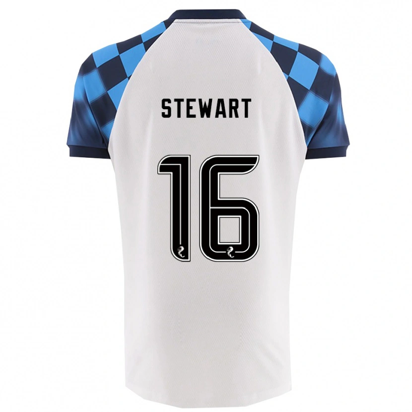 Danxen Damen Barney Stewart #16 Weiß Himmelblau Auswärtstrikot Trikot 2025/26 T-Shirt Österreich