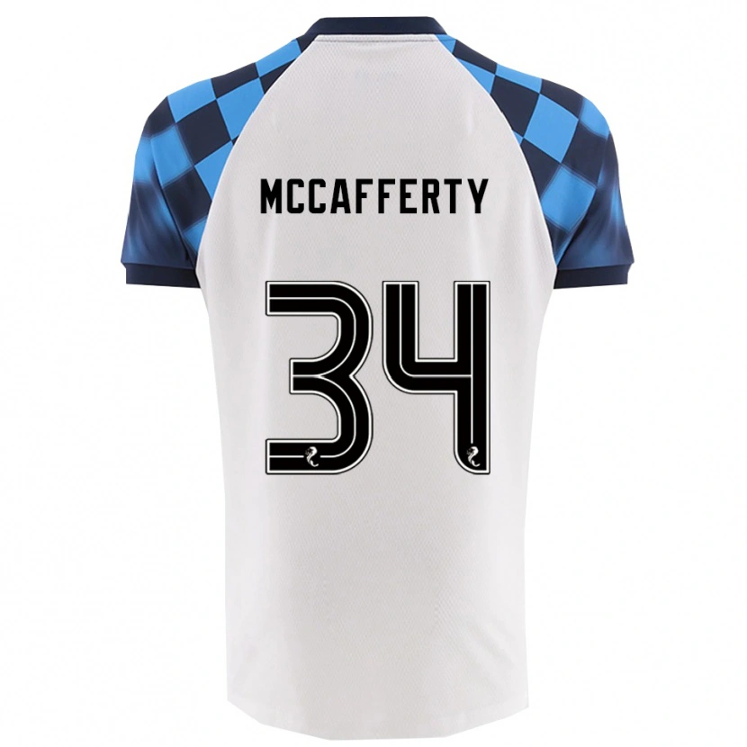 Danxen Damen Flynn Mccafferty #34 Weiß Himmelblau Auswärtstrikot Trikot 2025/26 T-Shirt Österreich