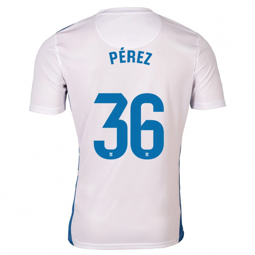 Danxen Kinder Dani Pérez #36 Weiß Blau Heimtrikot Trikot 2025/26 T-Shirt Österreich