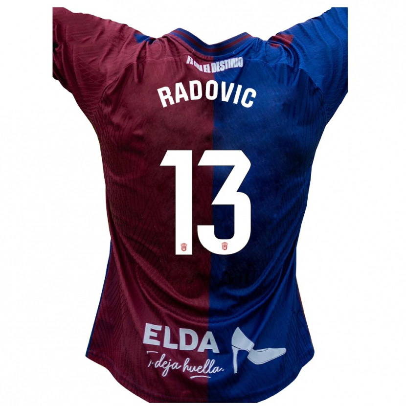 Danxen Kinder Danilo Radovic #13 Blau Rot Heimtrikot Trikot 2025/26 T-Shirt Österreich
